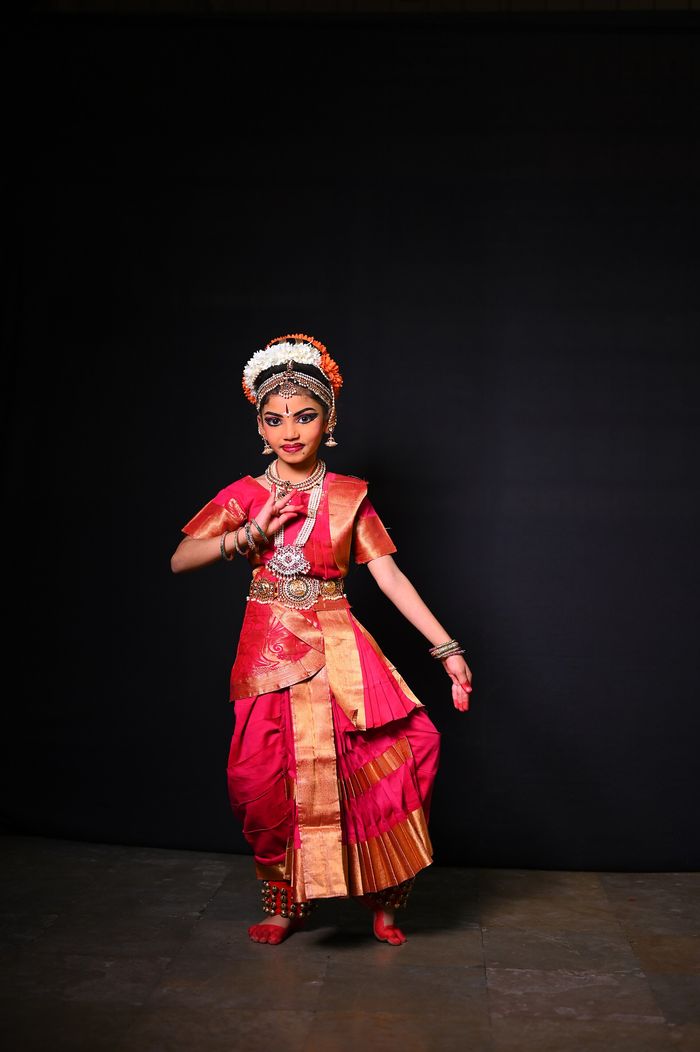 Kuchipudi dancer performing on stage